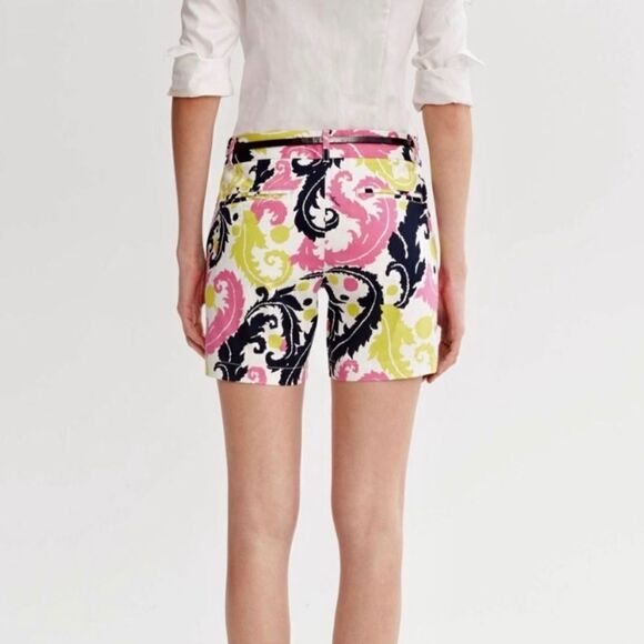 Banana Republic Milly Collection Neon Hibiscus Feather Shorts - Picture 2 of 8